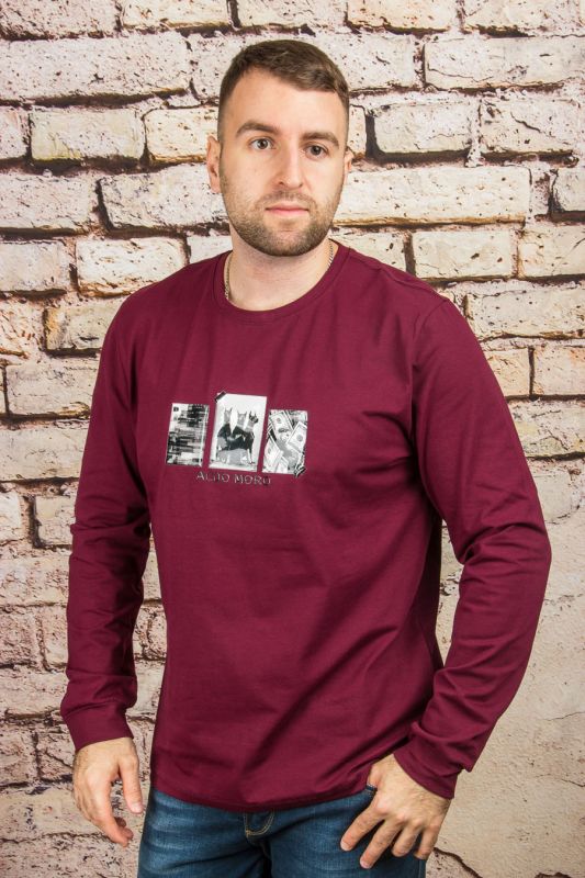 Sweatshirt 2213/1 burgundy ALDO MORO