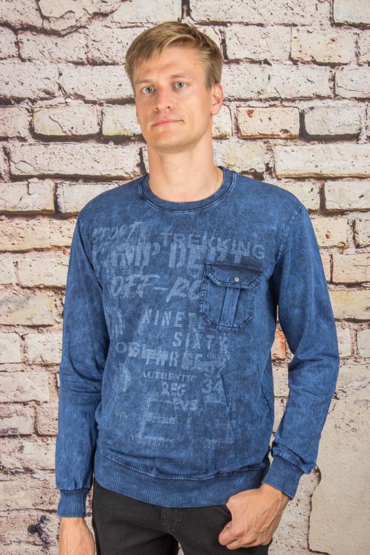 Sweatshirt 348 t.blue ELVIS